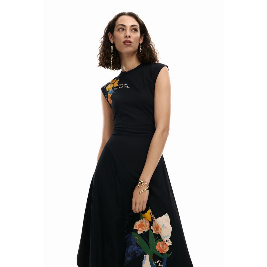 Desigual Ärmelloses Midikleid mit asymmetrischem Saum  