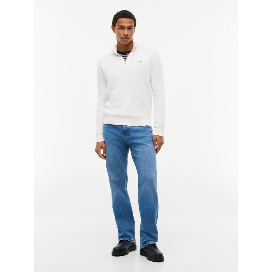 TOMMY JEANS Pullover con mezza cerniera  