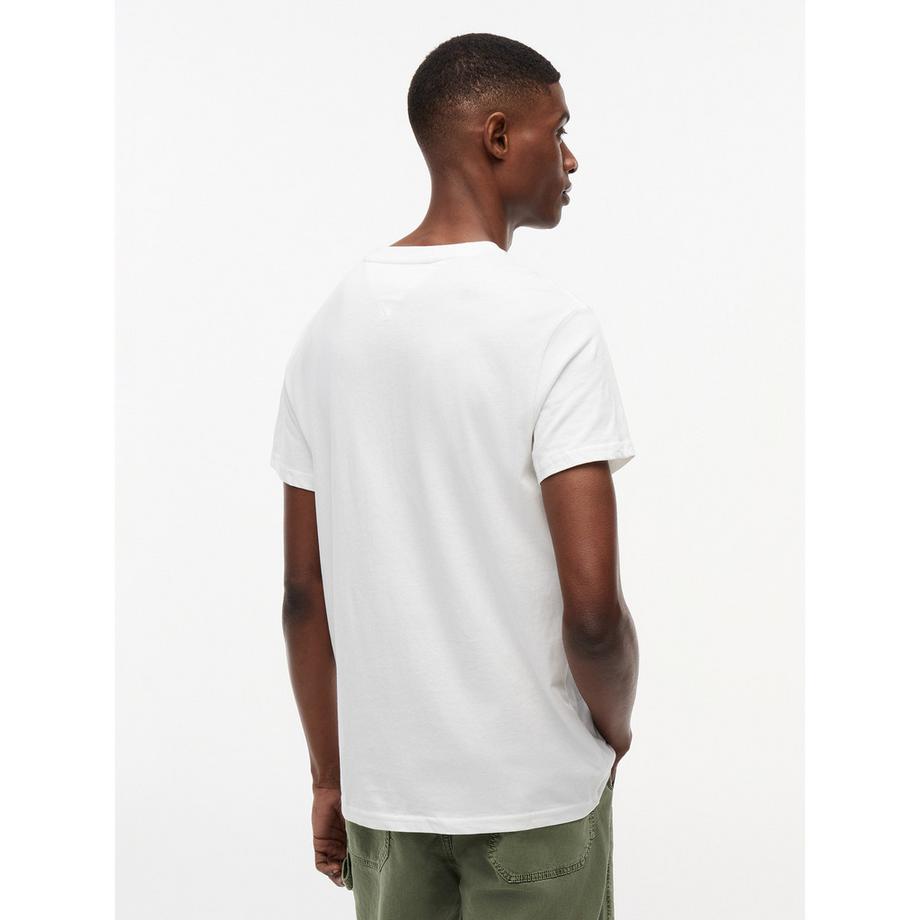 TOMMY JEANS T-shirt Slim Fit Girocollo con Logo  