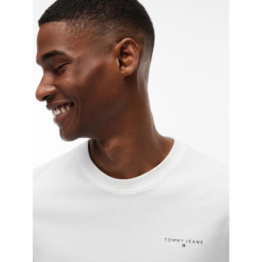 TOMMY JEANS T-shirt Slim Fit Girocollo con Logo  