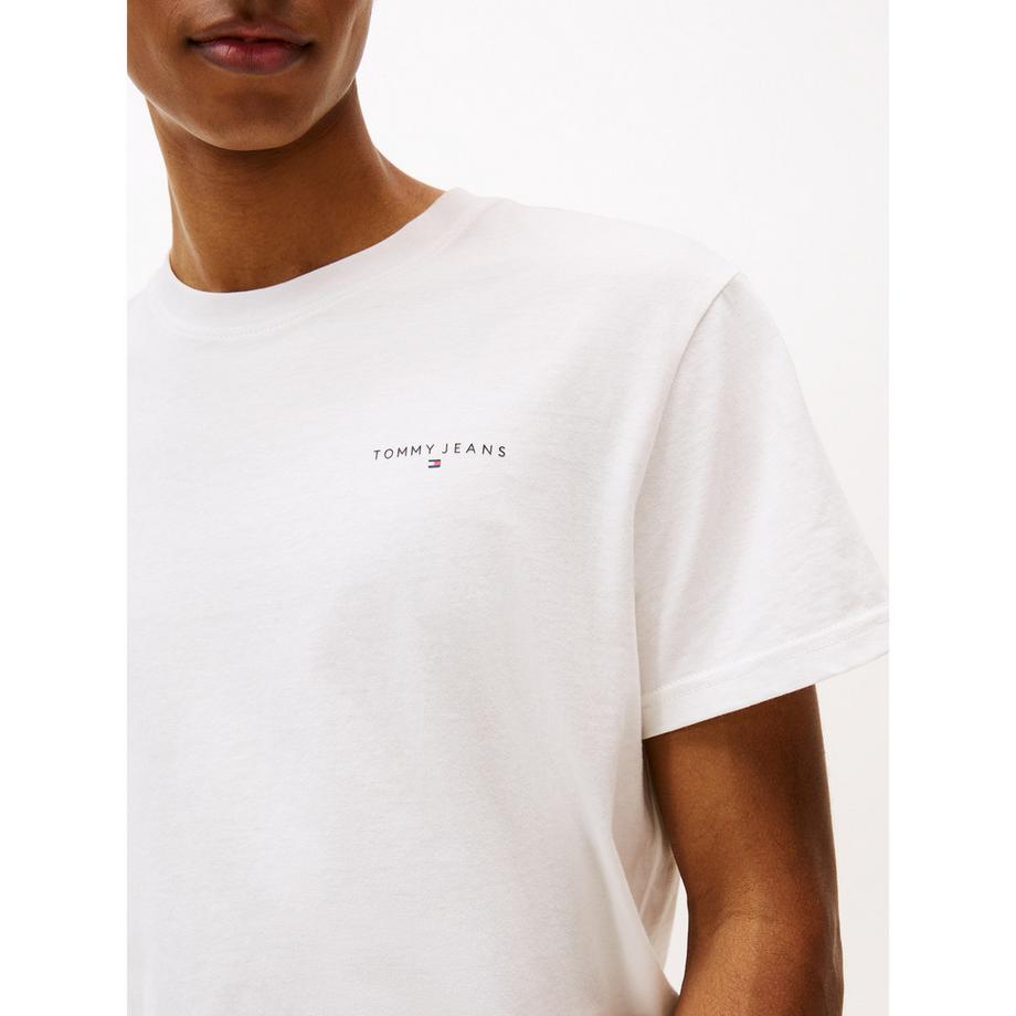 TOMMY JEANS T-shirt Slim Fit Girocollo con Logo  