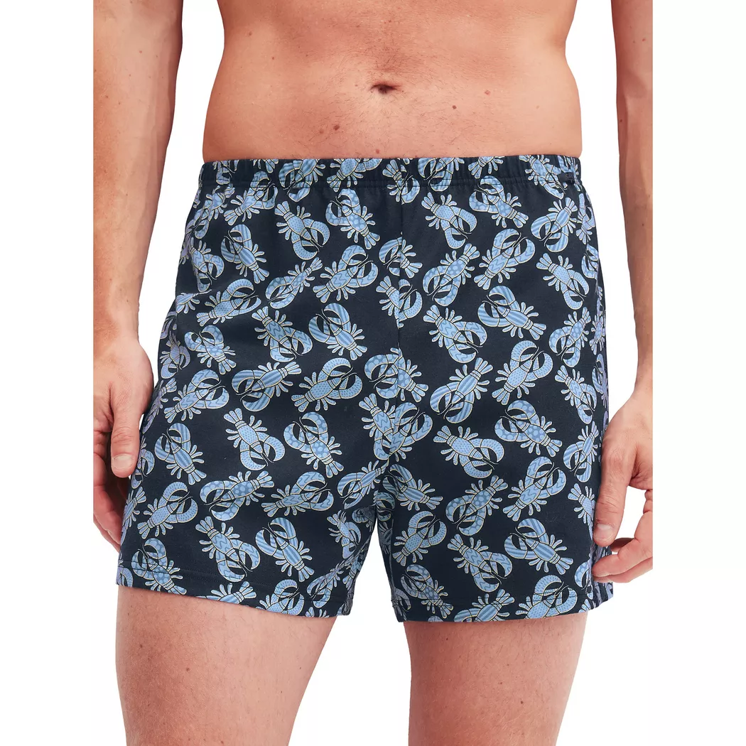 Calida - Boxershorts, für Herren, Blau/Schwarz, Größe M
