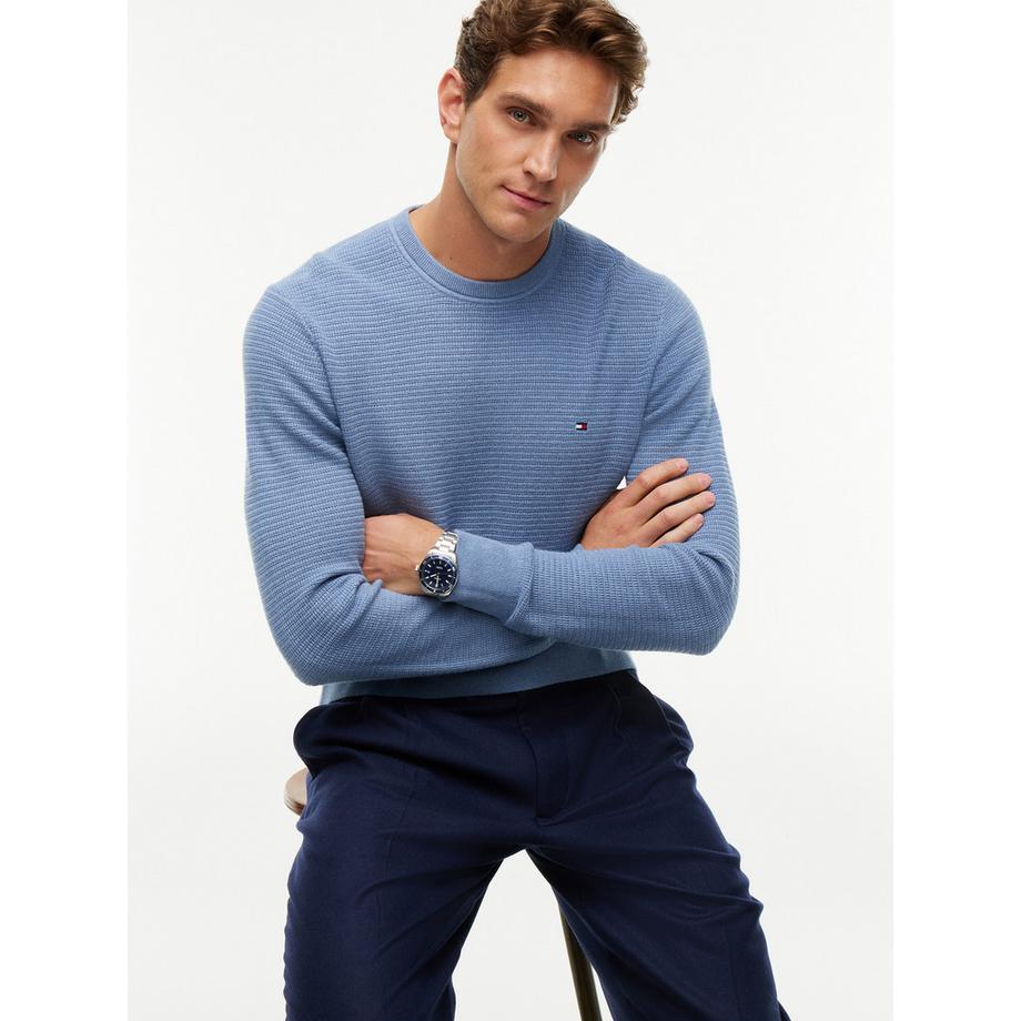 TOMMY HILFIGER Pullover girocollo texture  
