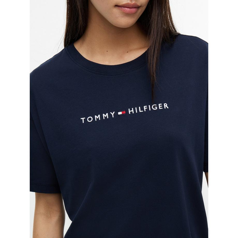 TOMMY HILFIGER TH ESS. LOUNGE Big shirt chemise, manches courtes 