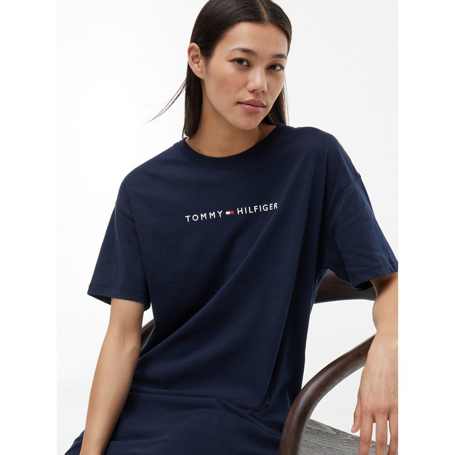 TOMMY HILFIGER TH ESS. LOUNGE Big shirt chemise, manches courtes 