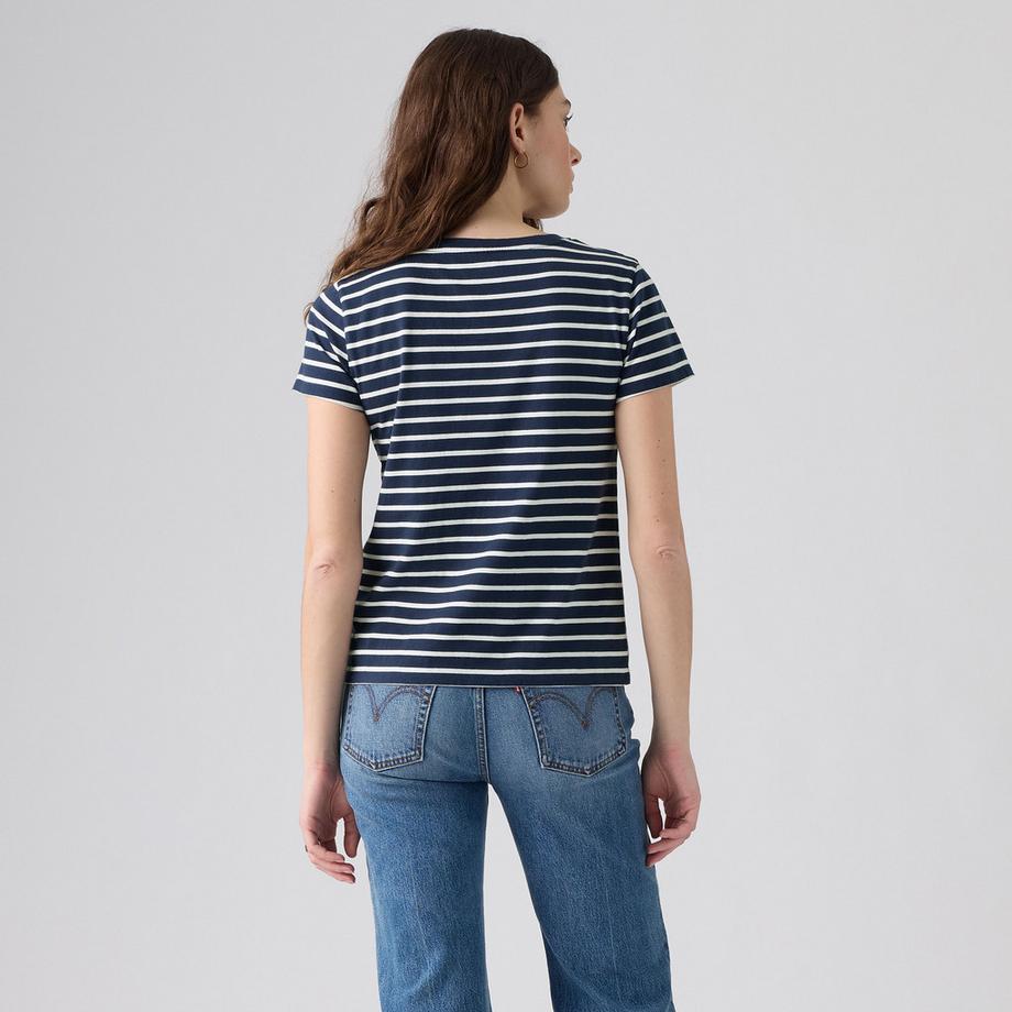 Levi's® T-shirt a righe scollo a V  