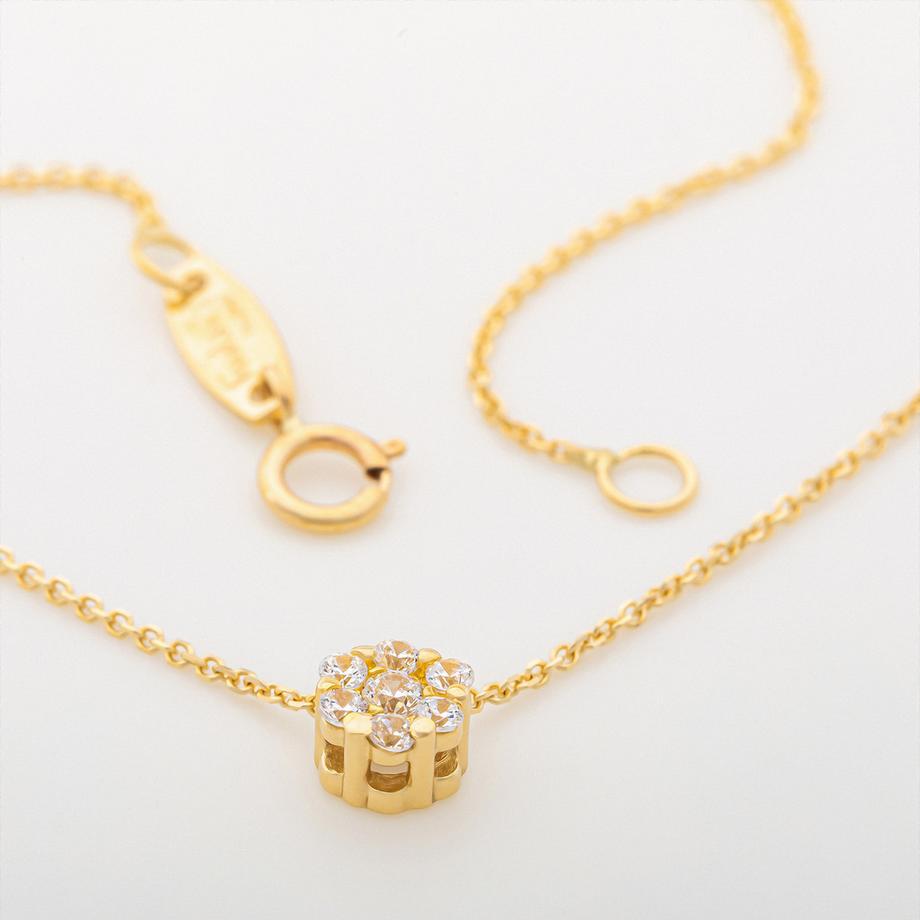 L' Atelier Gold 18 Karat by Manor  Set Halskette/Ohrstecker 