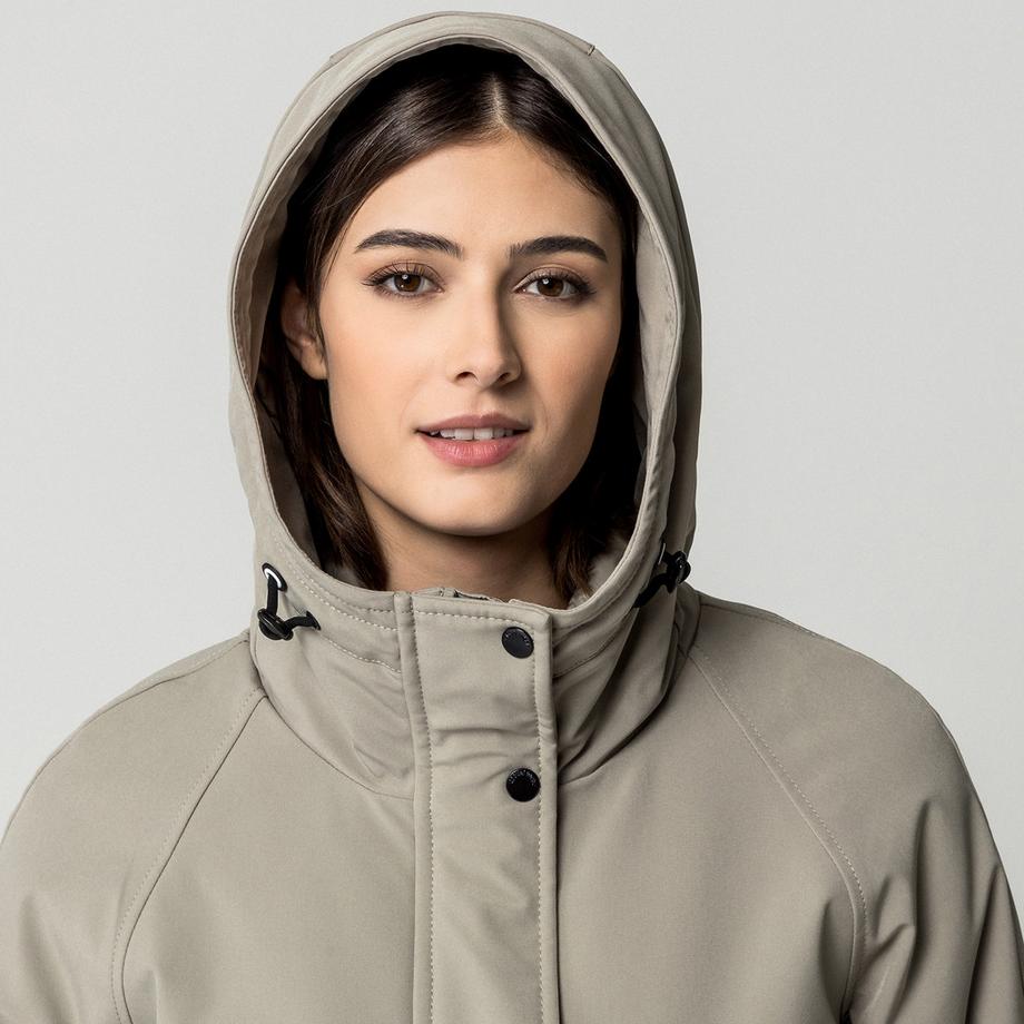 Manor Woman Parka con cappuccio rimovibile  