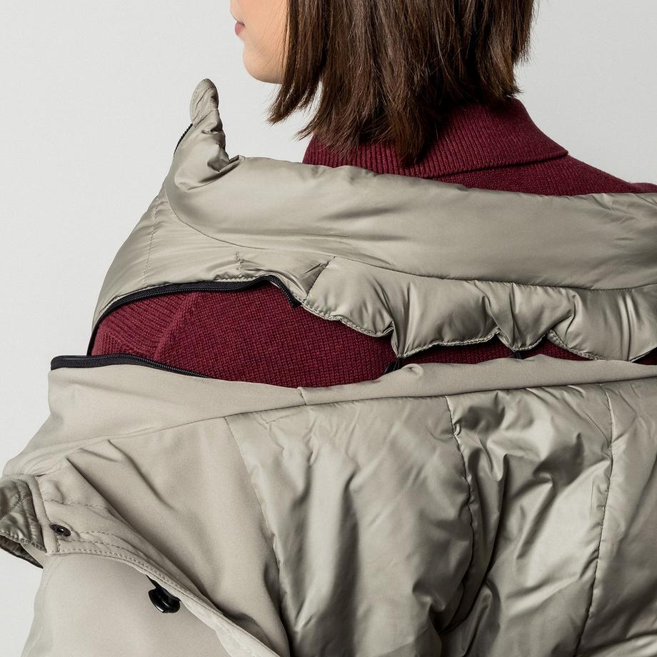 Manor Woman Parka con cappuccio rimovibile  
