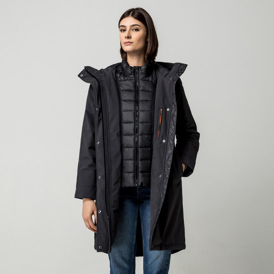 Manor Woman Parka à capuche amovible  