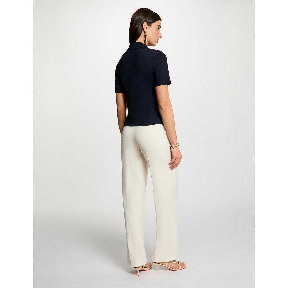 MORGAN Pantalon Taille Haute Coupe Droite  