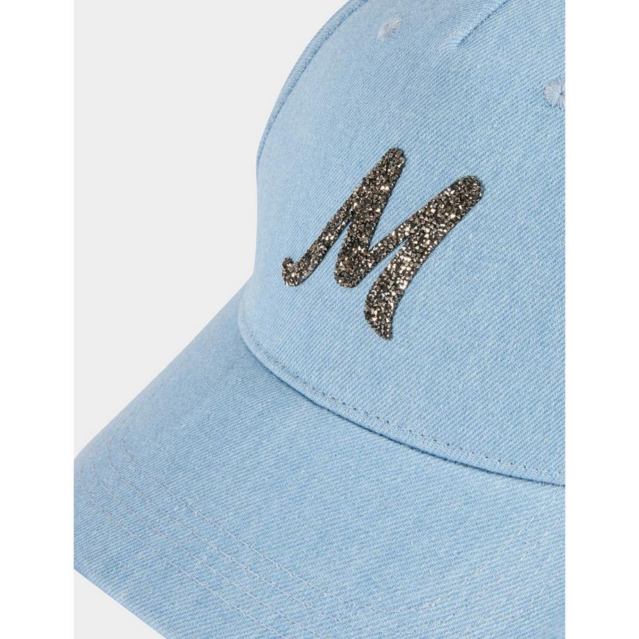 MORGAN Casquette Baseball en Denim avec Strass M  