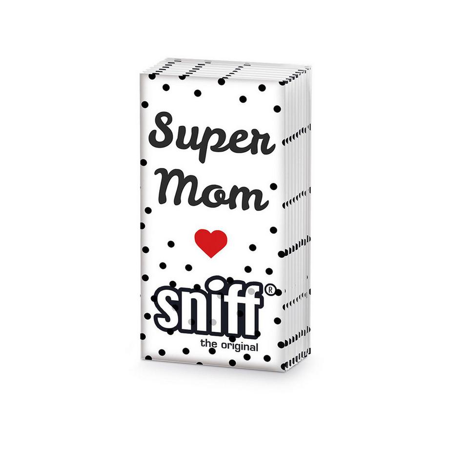 Confezione di fazzoletti SUPER MOM HEART