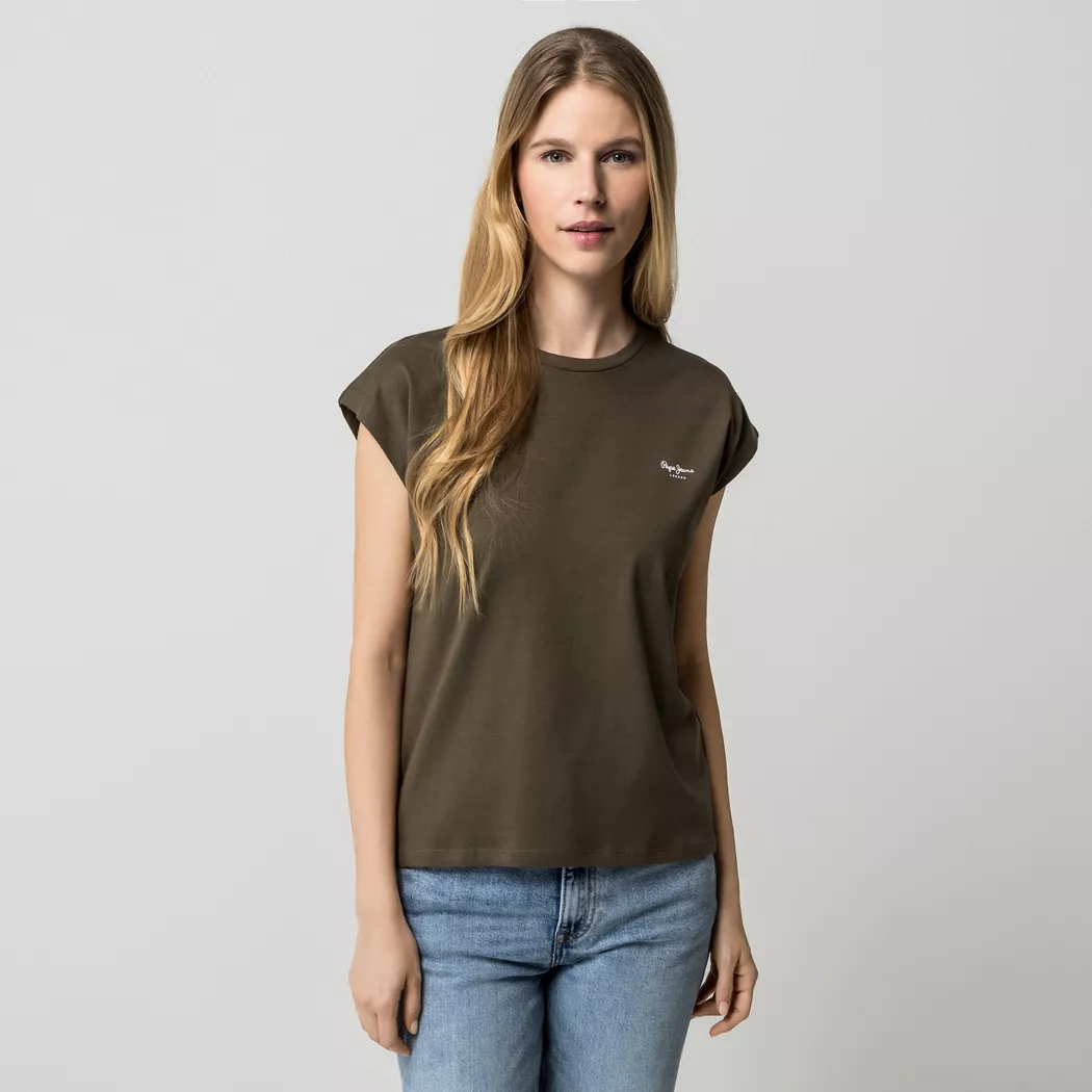 Pepe Jeans London - T-Shirt, für Damen, Khaki, Größe XL