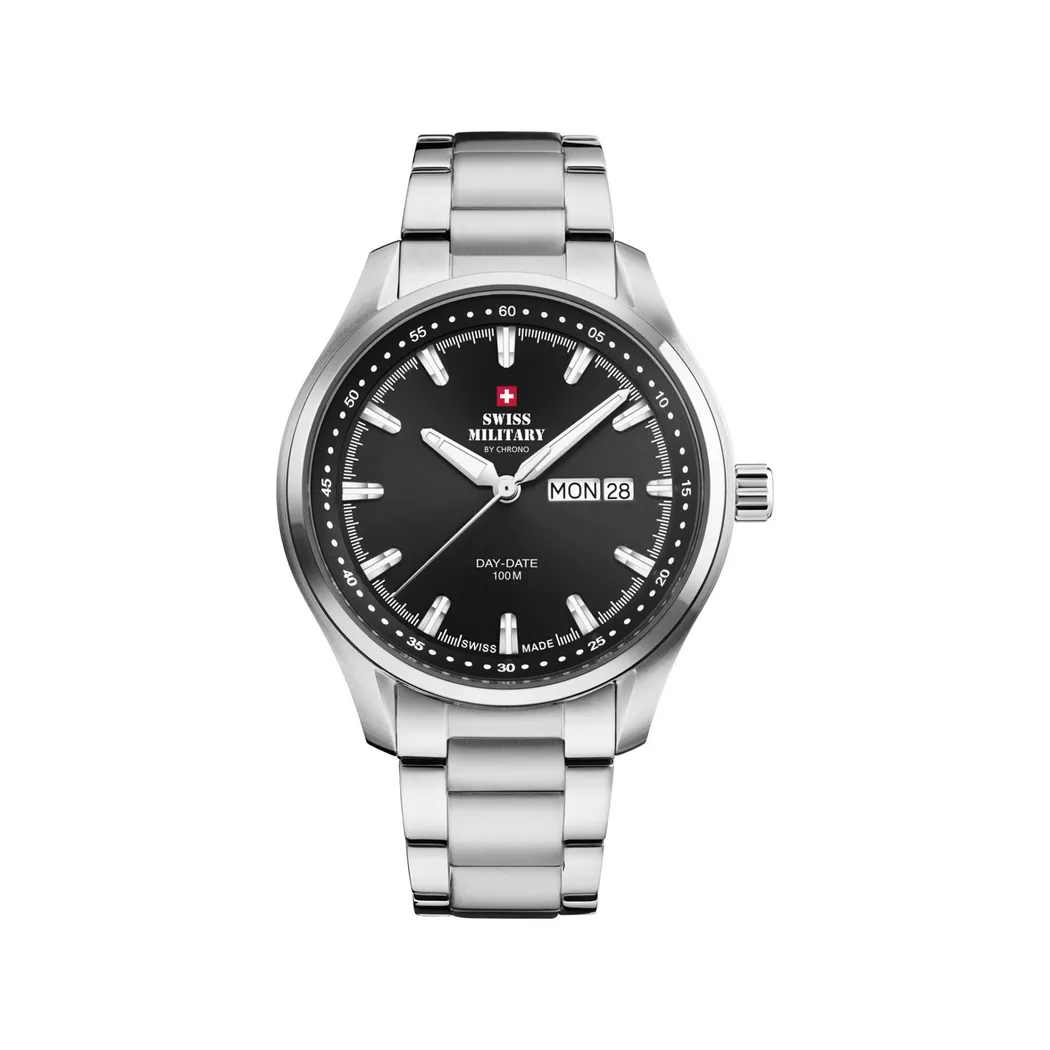 Swiss Military Classic Analog Watch Silver 42mm 4