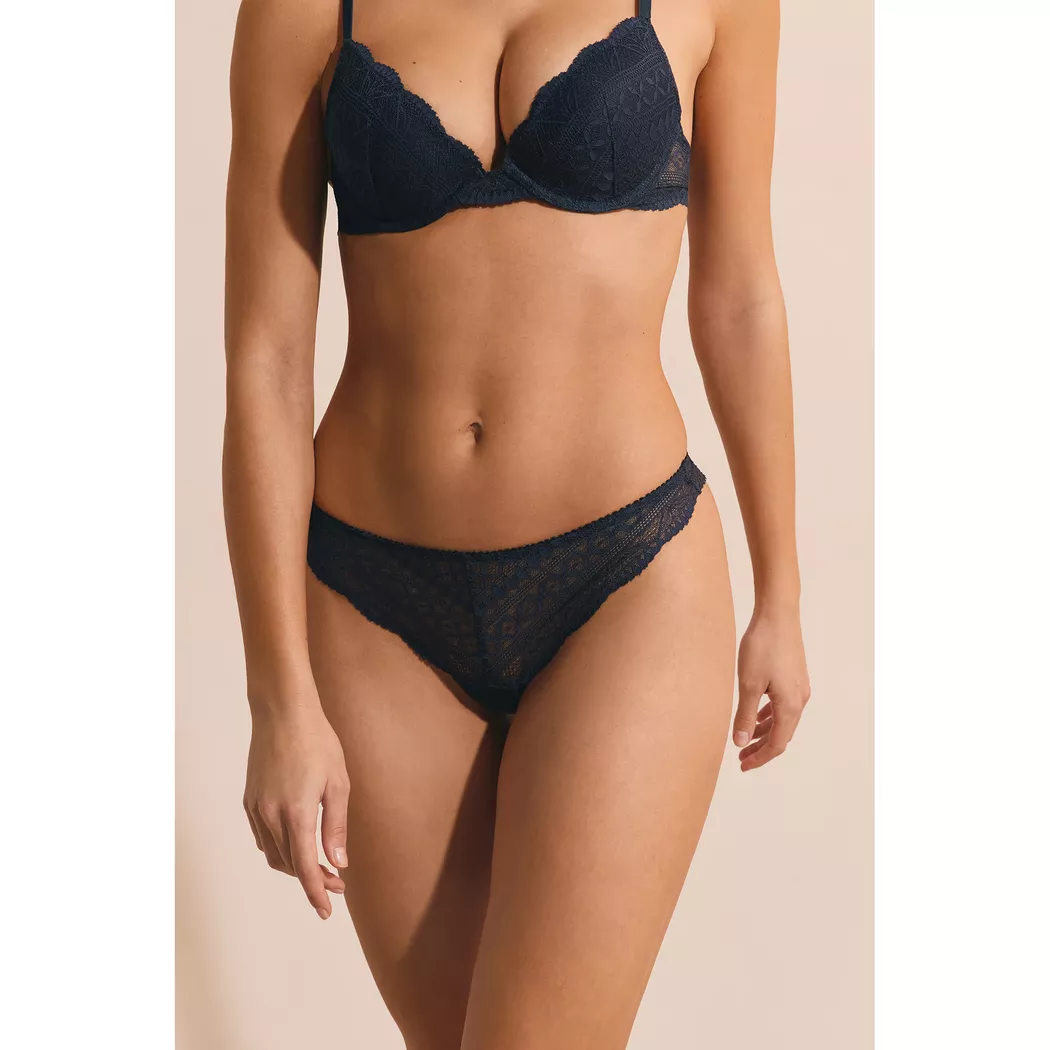 Etam - Tanga, für Damen, Nachtblau, Größe 42