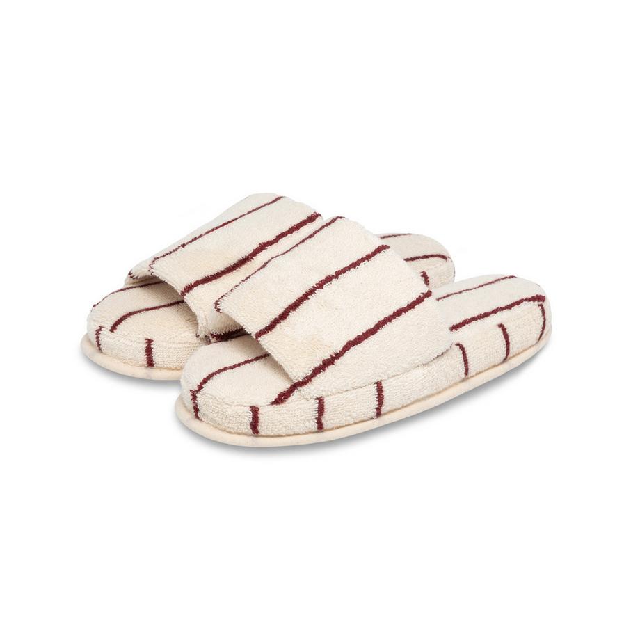 Manor Home Solara chaussons en éponge rayés  