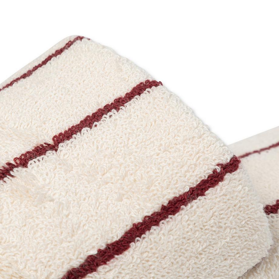 Manor Home Solara chaussons en éponge rayés  