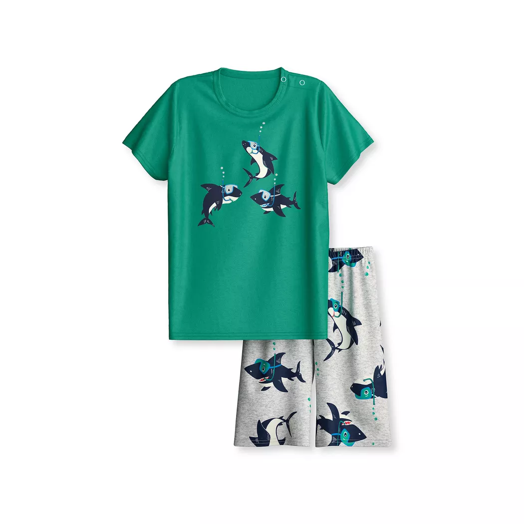 Calida - Pyjama, 116, Grün