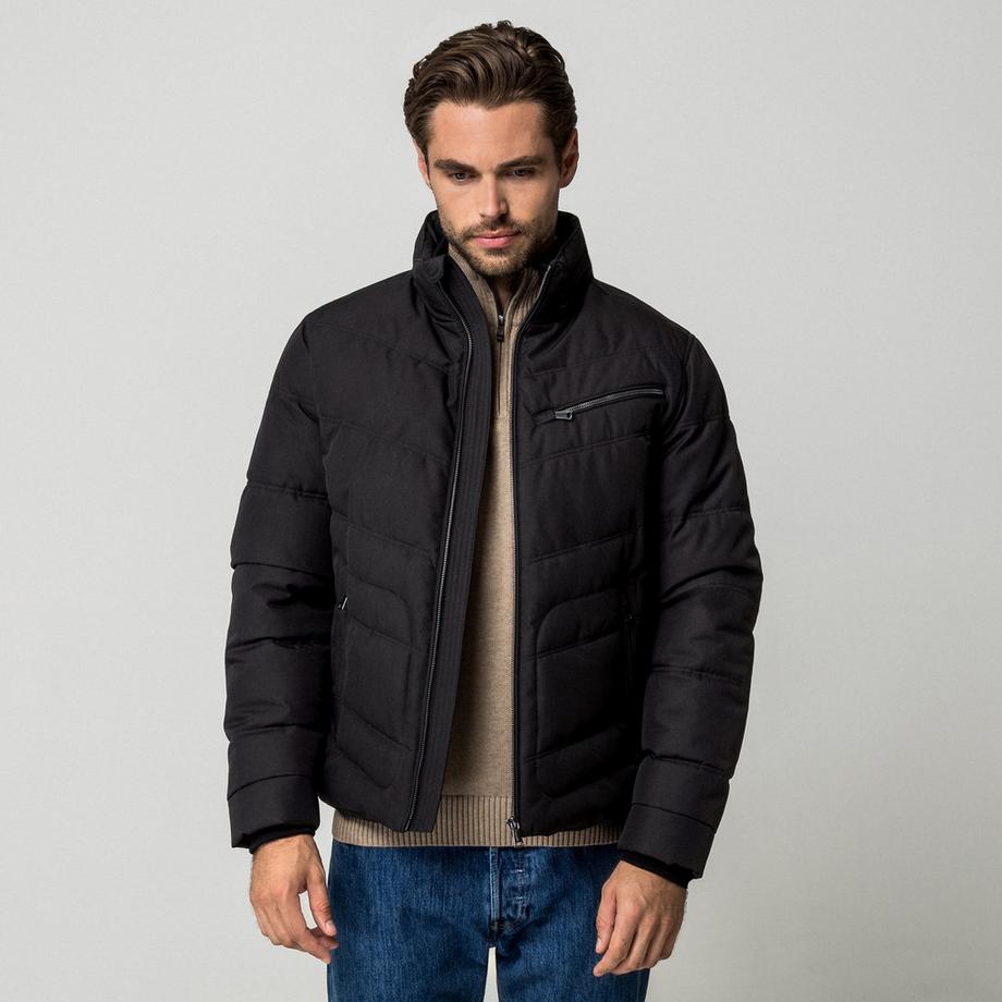 Manor Man Daunenjacke mit Stehkragen  