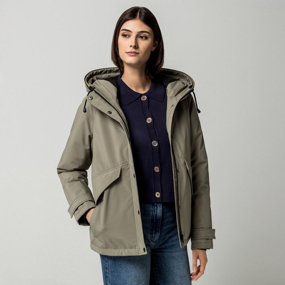 Manor Woman Parka con cappuccio amovibile  