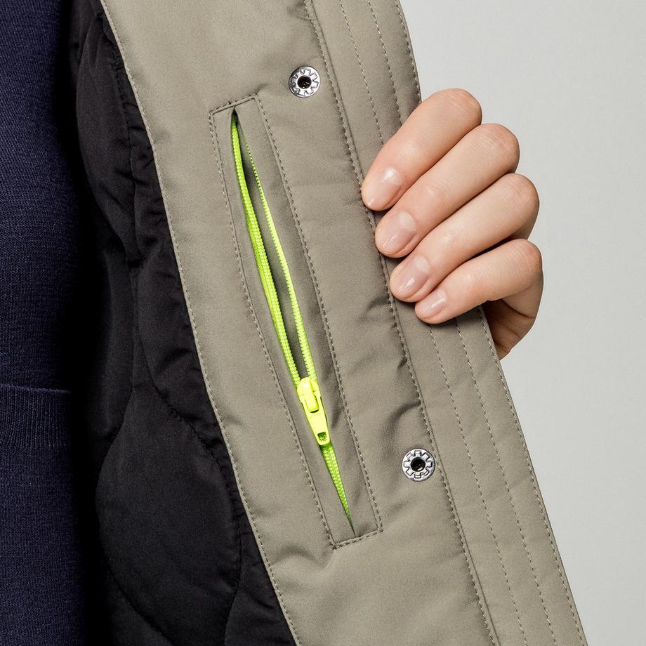 Manor Woman Parka con cappuccio amovibile  