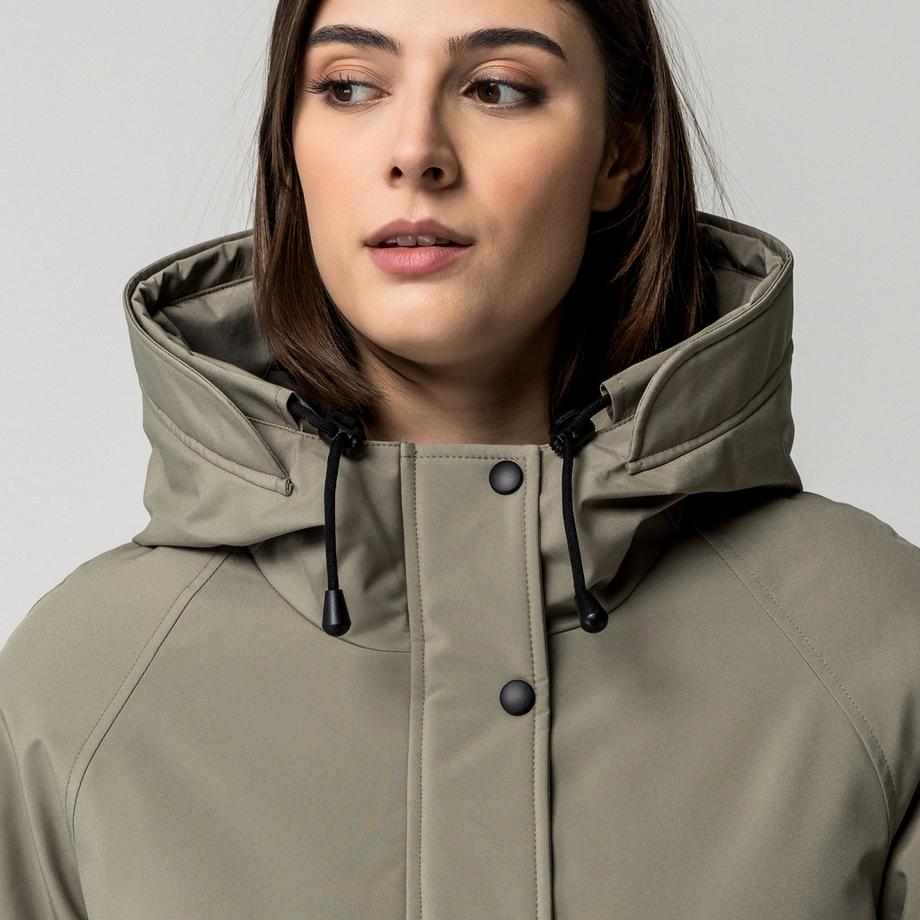 Manor Woman Parka con cappuccio amovibile  