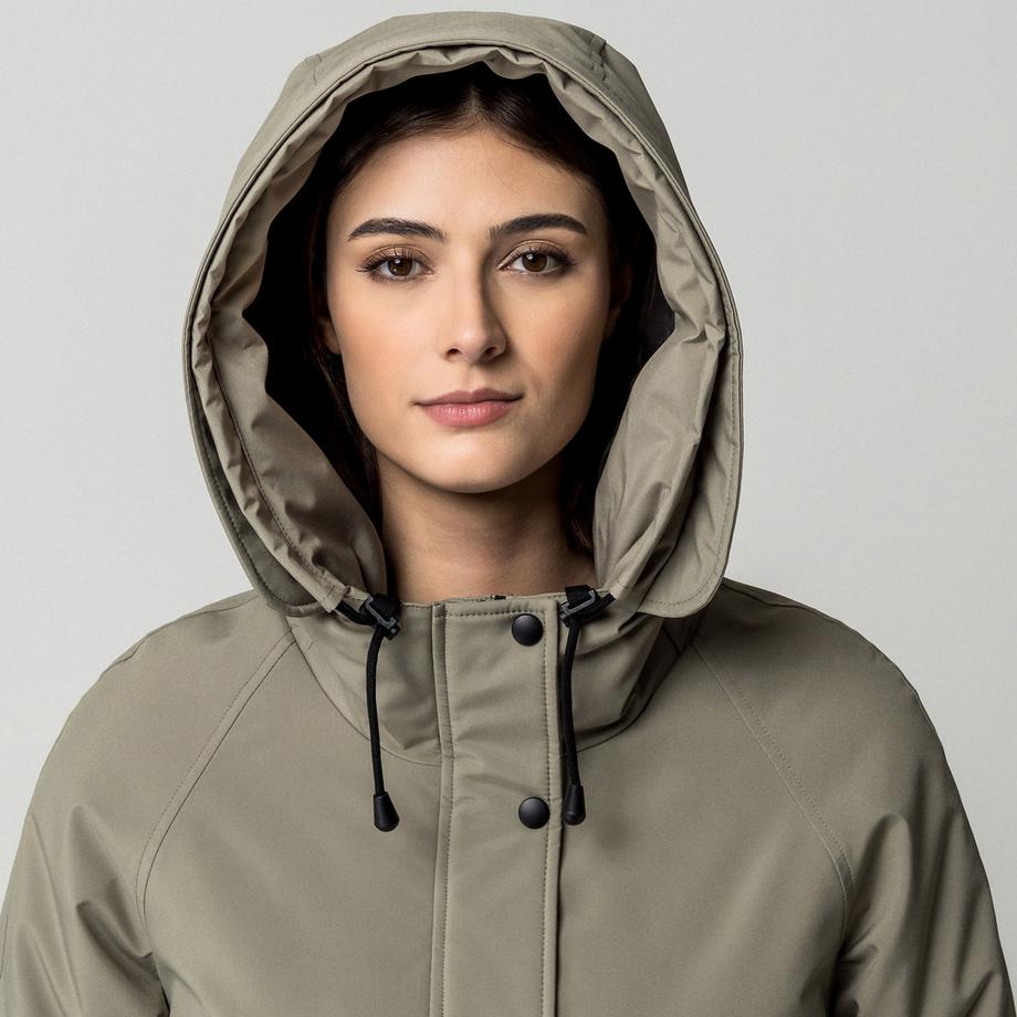 Manor Woman Parka con cappuccio amovibile  