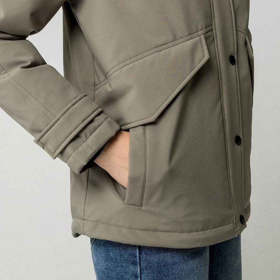 Manor Woman Parka con cappuccio amovibile  