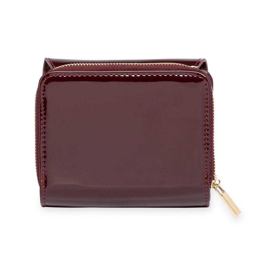 Manor Woman Portefeuille en cuir verni avec fermeture éclair  