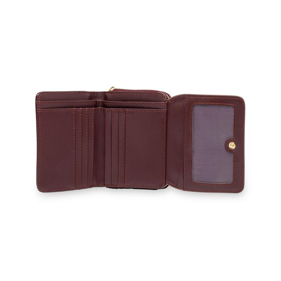 Manor Woman Portefeuille en cuir verni avec fermeture éclair  