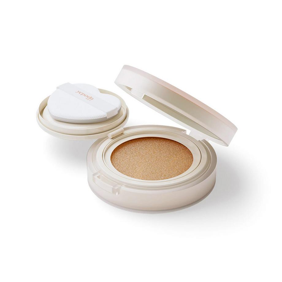 The Dewy Day - Fond de teint cushion à base de niacinamide, abricot et SPF 30