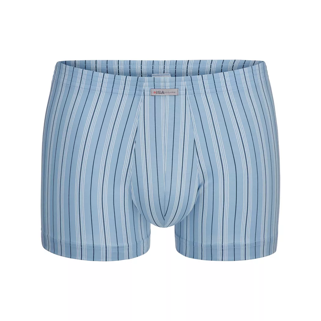 ISA Bodywear Striped Boxer Shorts Light Blue XXL