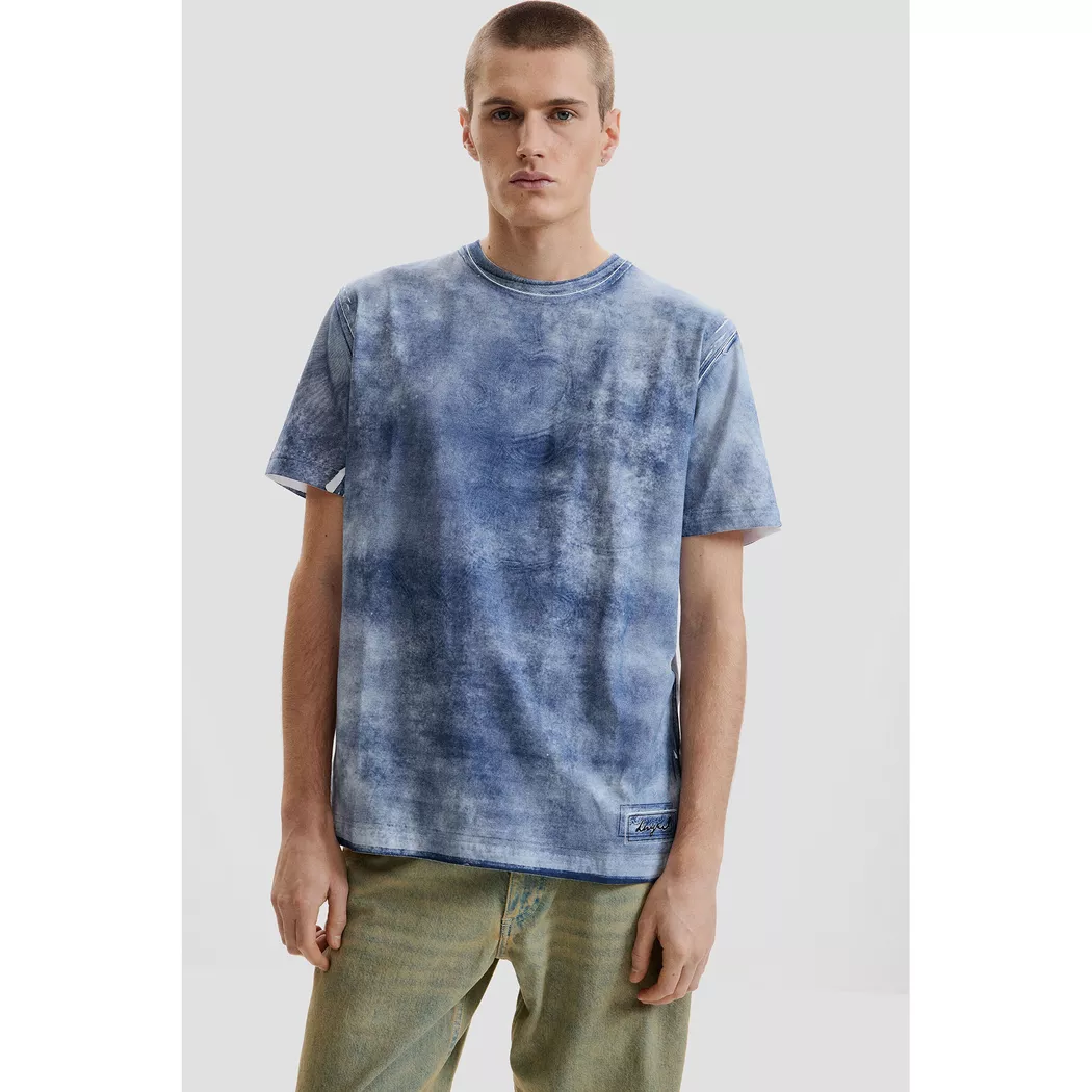 Desigual T-shirt à manches courtes mosaïque BLUE XL male 5