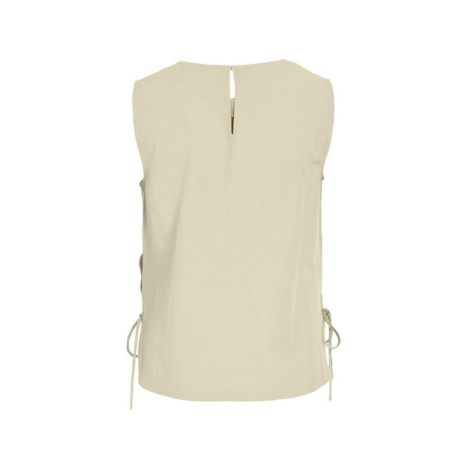 VILA Top sans manches col rond avec liens latéraux  