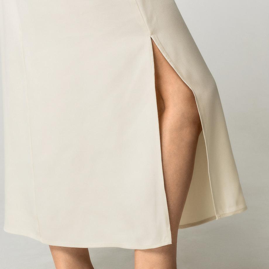 Manor Woman Abito midi con cintura a fiocco  