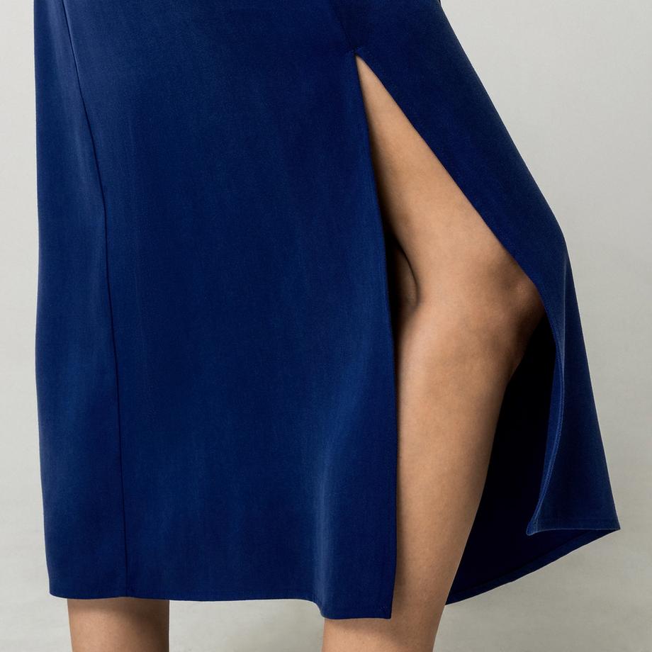 Manor Woman Abito midi con cintura a fiocco  
