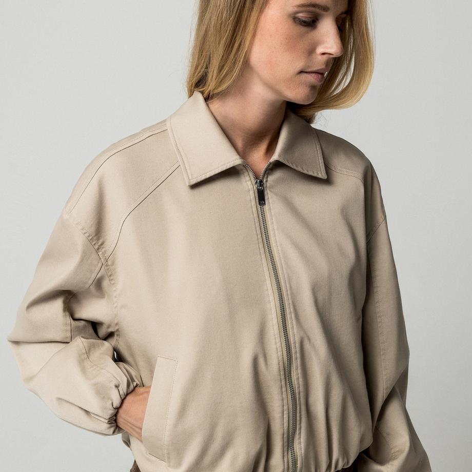 Manor Woman Veste bomber avec fermeture éclair et poignets côtelés  