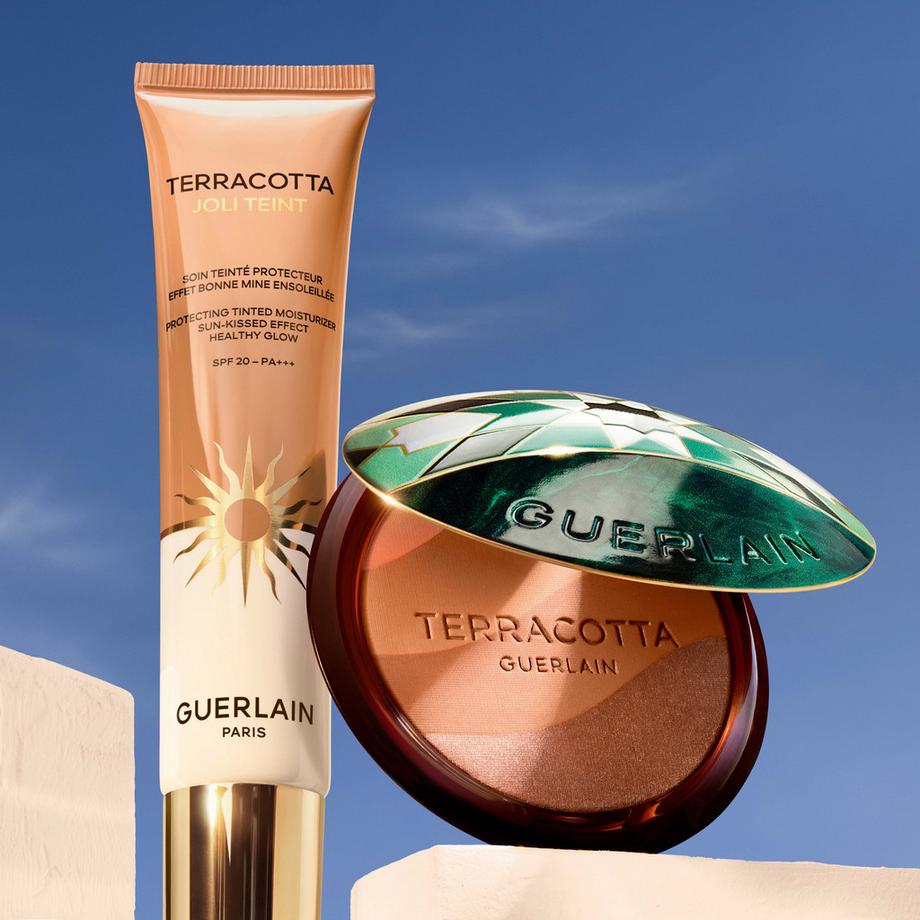 Guerlain  Terracotta Golden Dunes La Poudre Éclat Bonne Mine Naturelle  Édition Limitée 