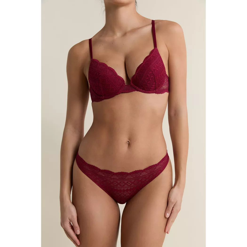 Etam - Slip, für Damen, Ziegelrot, Größe 34