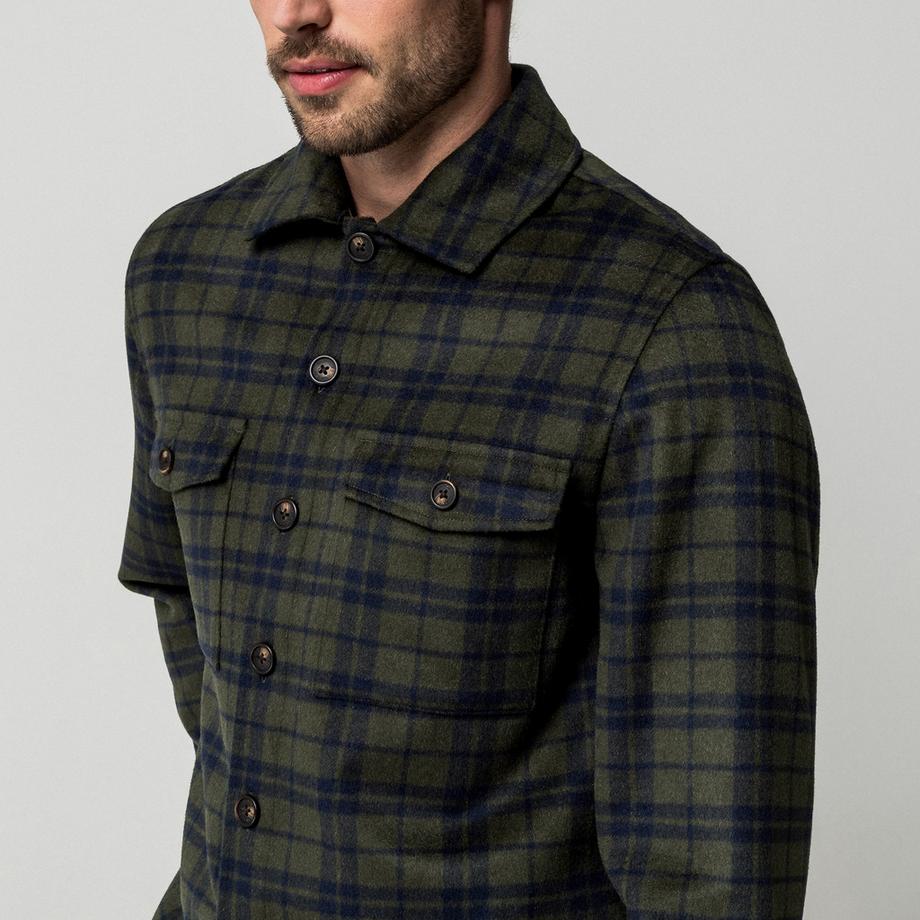Manor Man Overshirt a quadri  