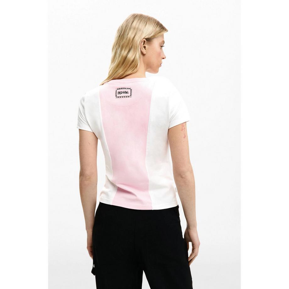 Desigual Mickey Mouse Print T-Shirt Regular Fit  