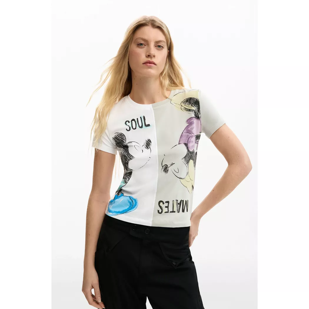 Desigual T-shirt logo maille WHITE XL female 10