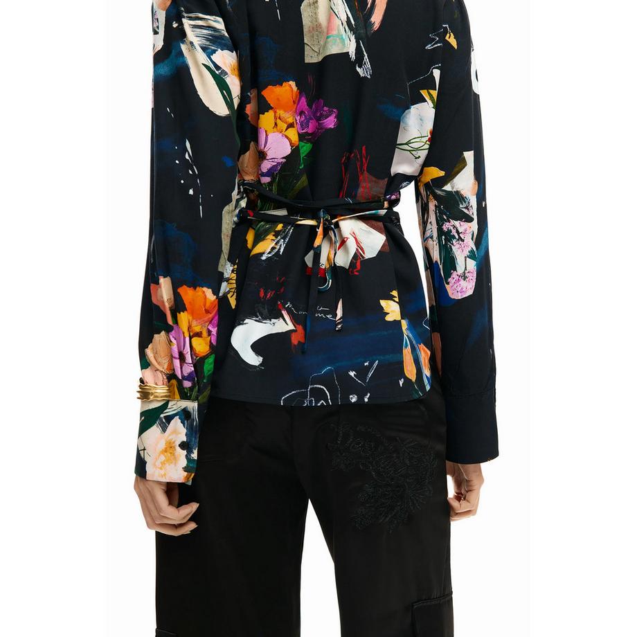 Desigual Fereo Blouse Fleurie Manches Longues  
