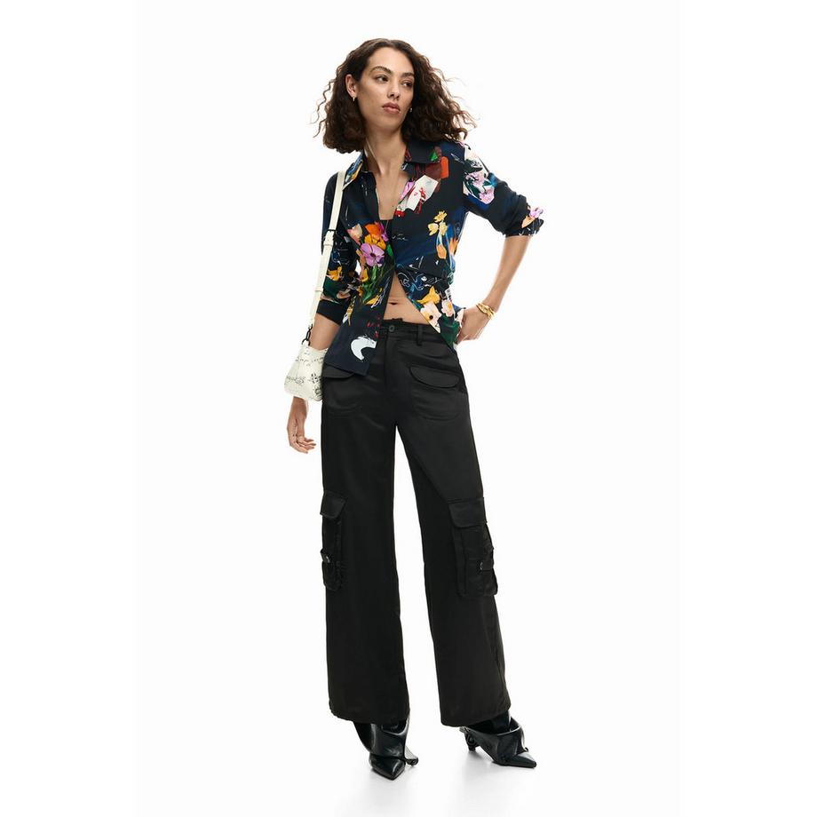 Desigual Fereo Blouse Fleurie Manches Longues  