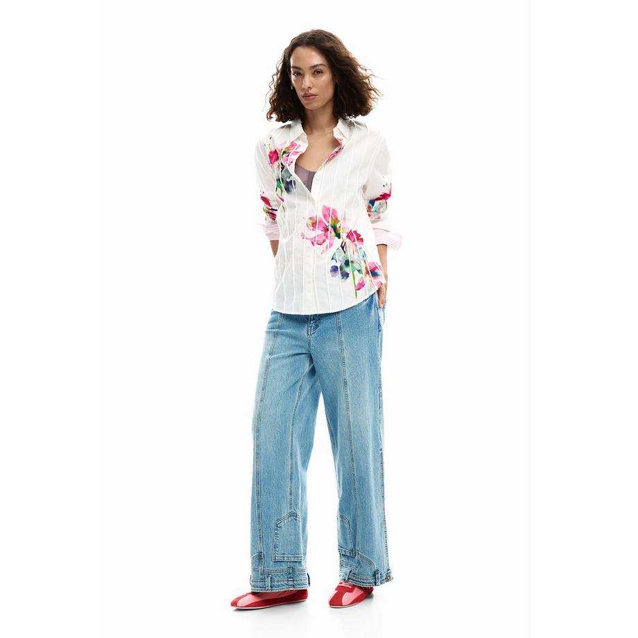 Desigual Chemise à manches longues imprimé floral  