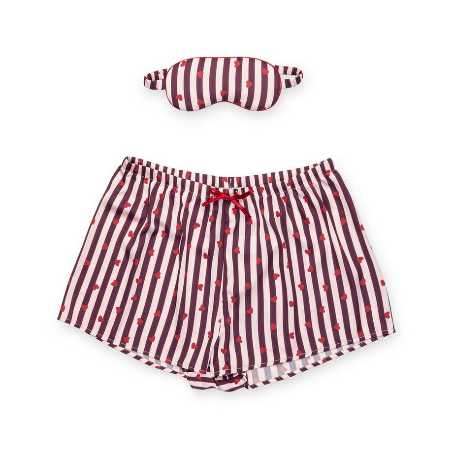 Manor Woman Pyjama-Set mit gestreiftem Herz-Print  