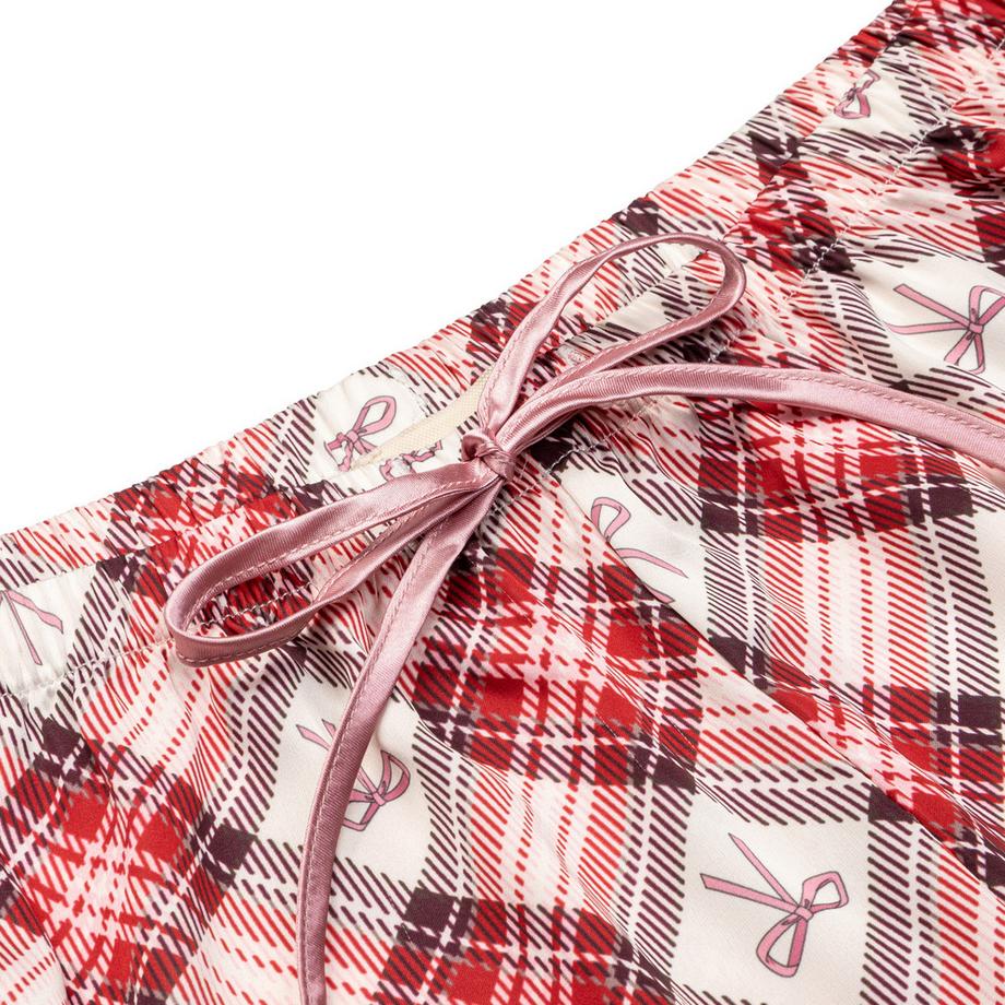 Manor Woman Kariertes Pyjama Set mit Augenmaske  