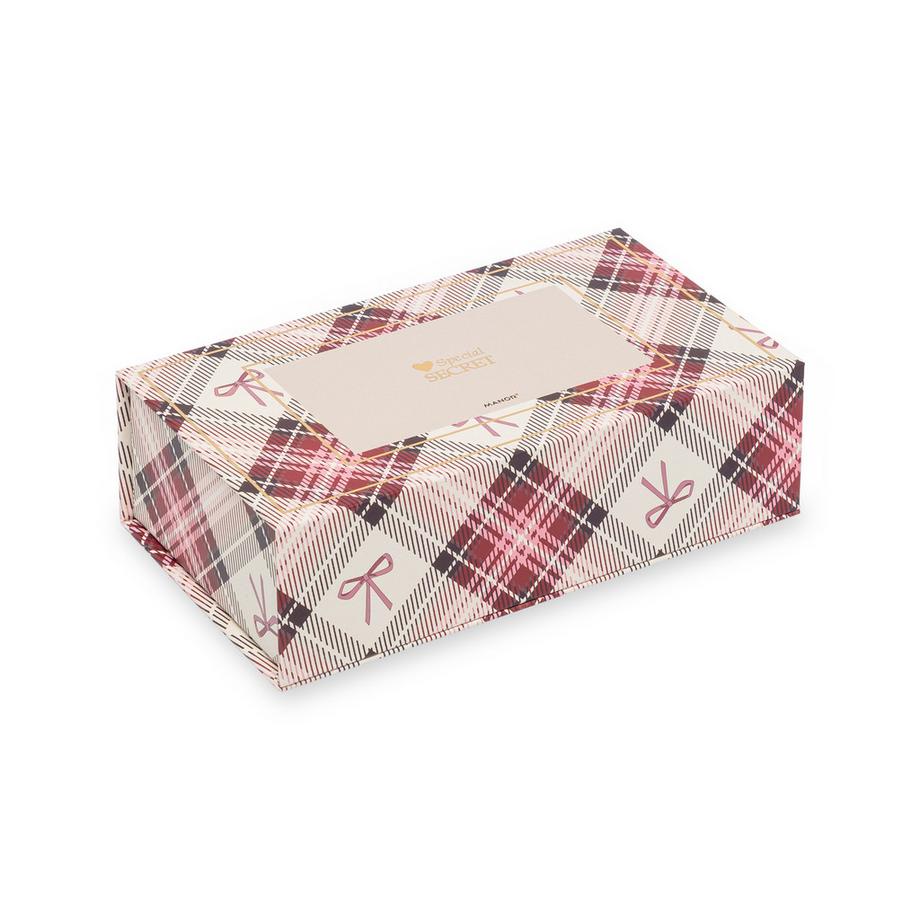 Manor Woman Kariertes Pyjama Set mit Augenmaske  