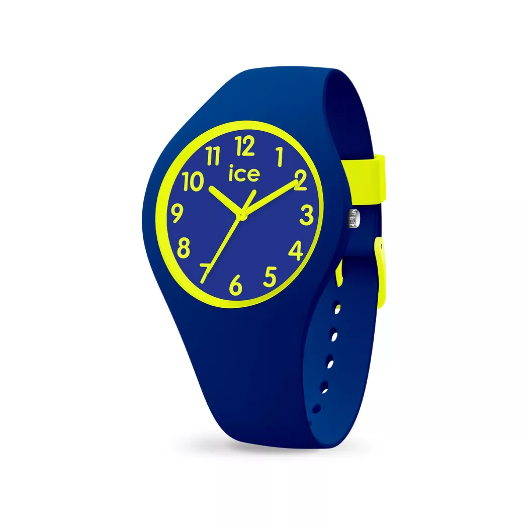 Quarzuhr ICE-WATCH "ICE ola kids - Small - 3H", blau (blau, neongelb), Armbanduhren, Kinder, Quarzuhr, Armbanduhr, Kinderuhr, Lernuhr, Geburtstag, Schulanfang, Geschenkidee